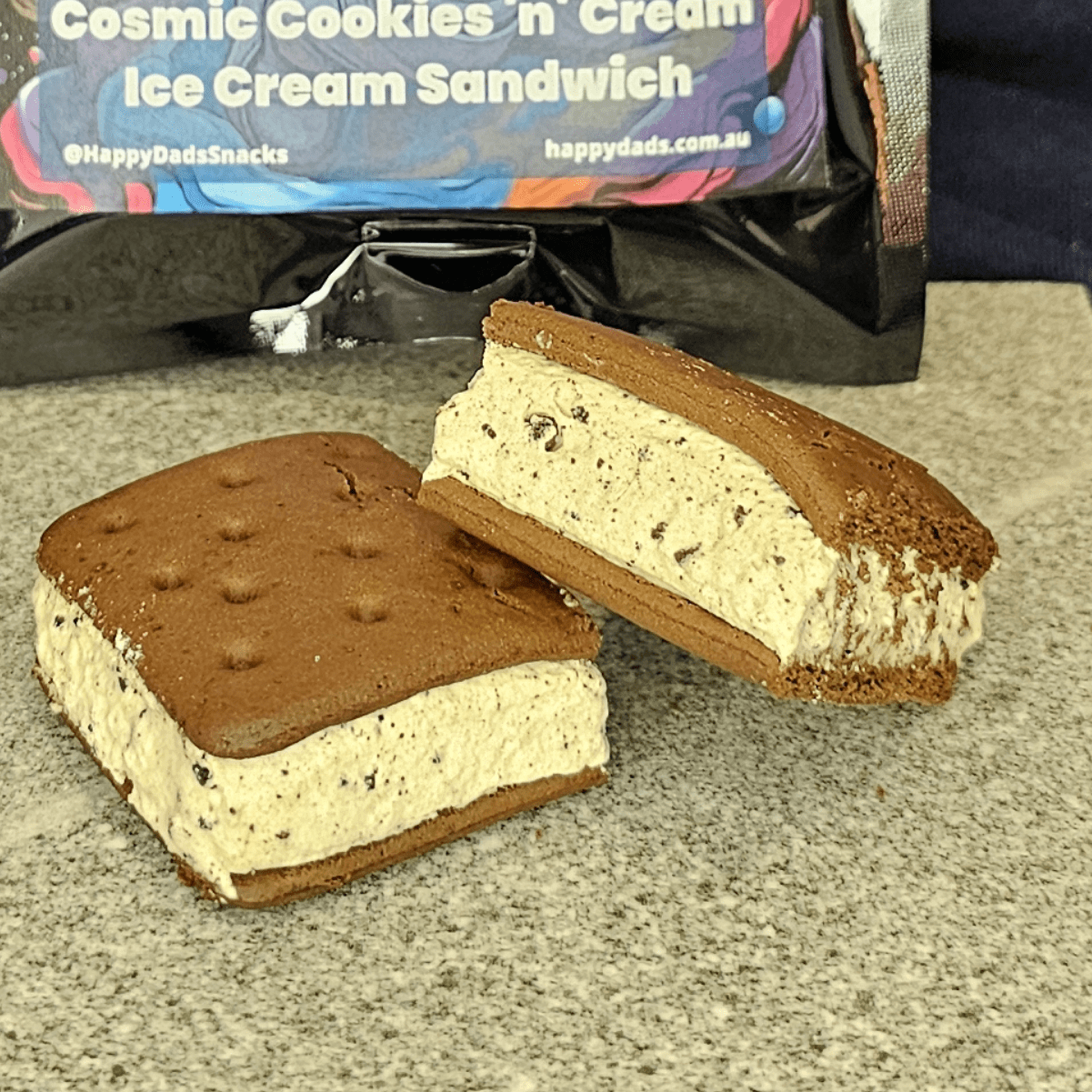 Cosmic Cookies 'n' Cream Ice Cream Sandwich