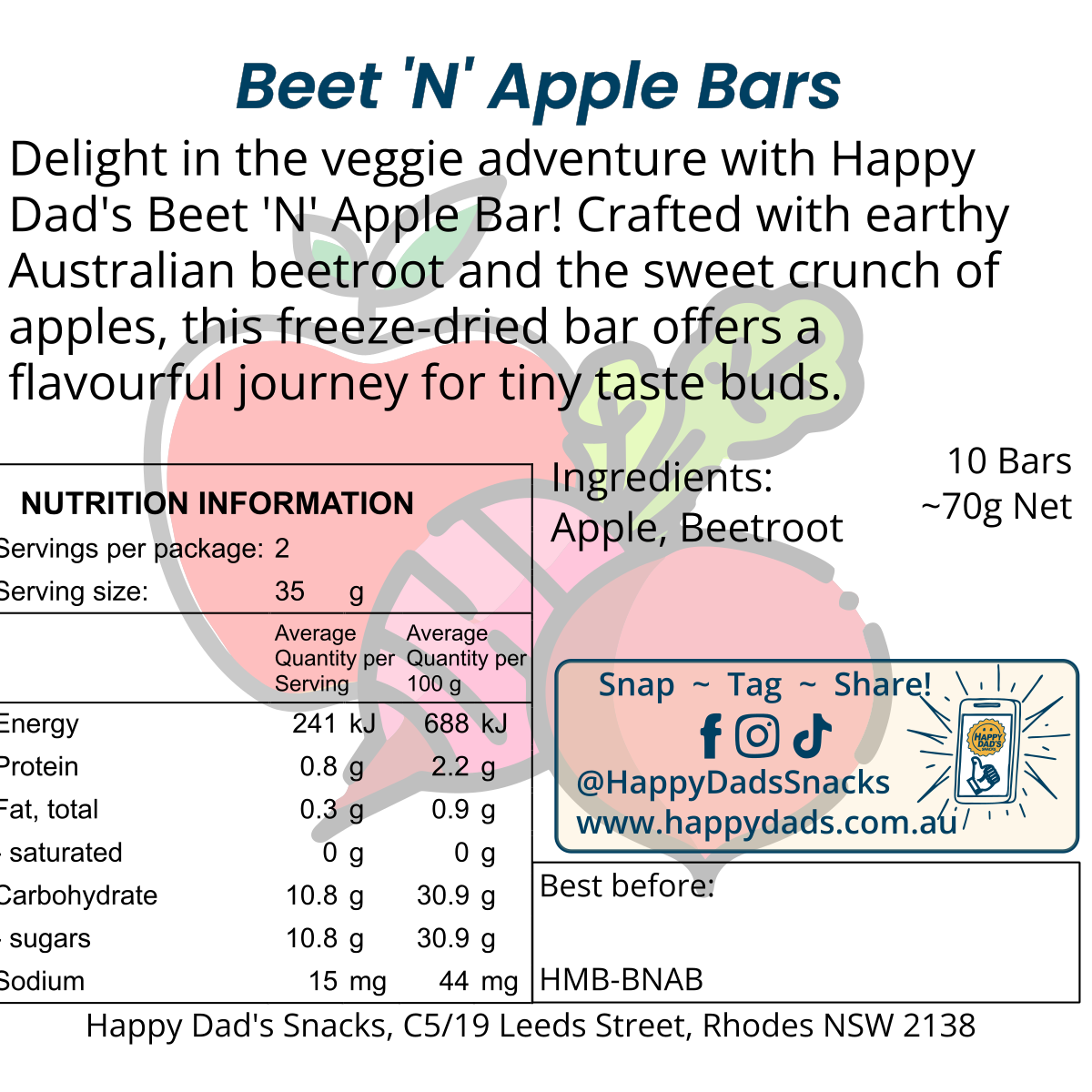 Beet ‘N’ Apple Bar - Image 7